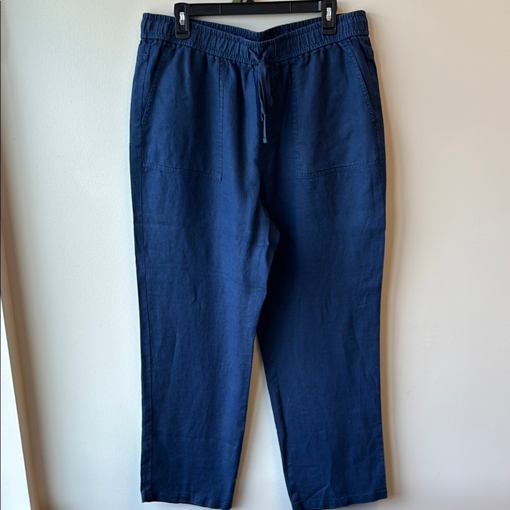 Banana Republic linen Navy Blue Pants Large